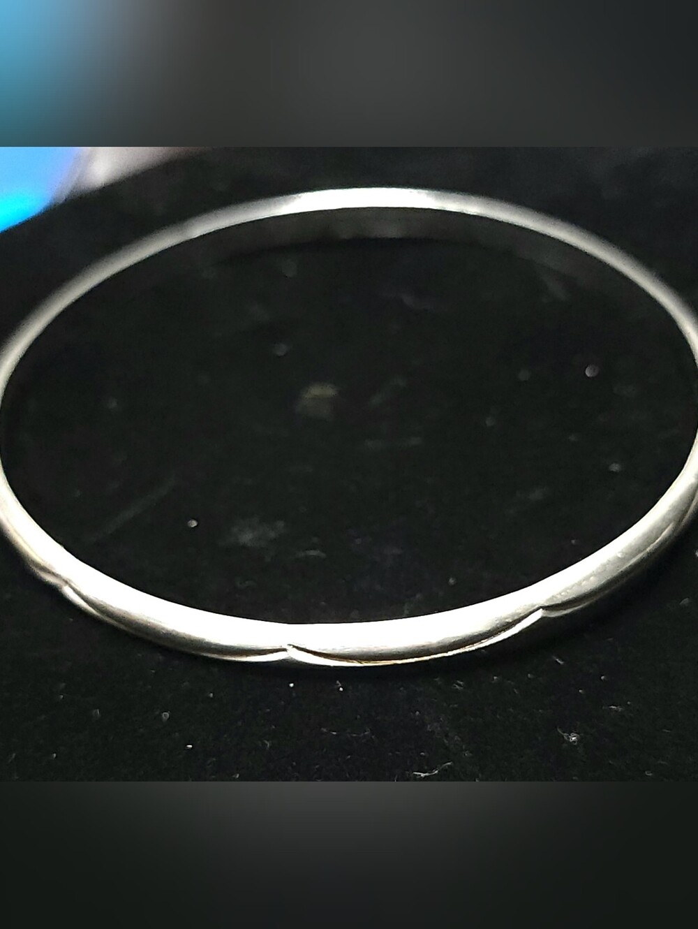 Vintage Solid Sterling Silver Bangle Bracelet -14g